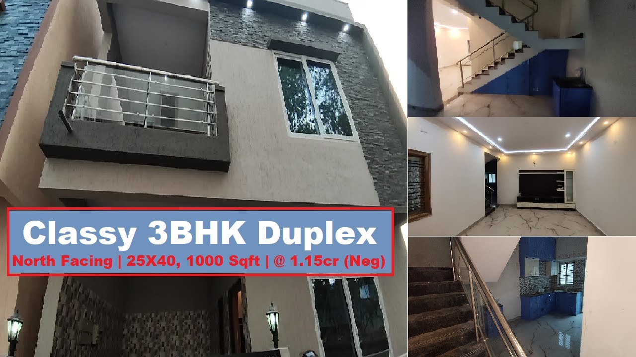 AR 129 Classy 3BHK Duplex House for sale in Bangalore North Facing 1.15cr (Neg) A