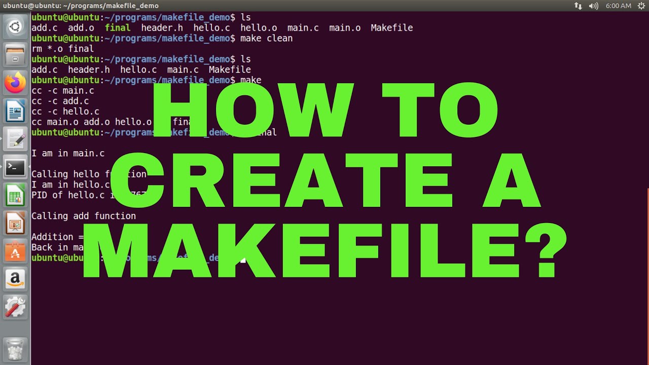 How to create a Makefile (C/C++)?  Makefile Tutorial  Linux