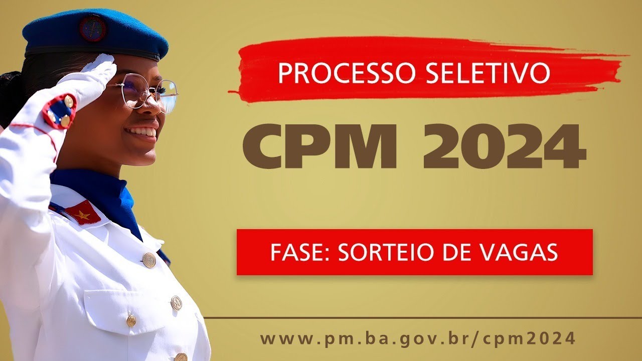Processo Seletivo CPM 2024 Sorteio de Vagas YouTube