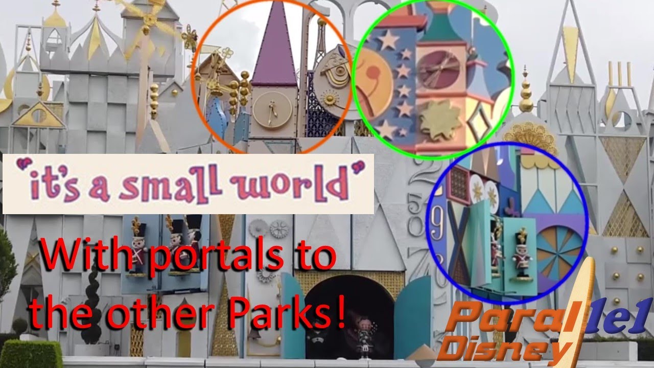 It's a small world clock and parade... With portals