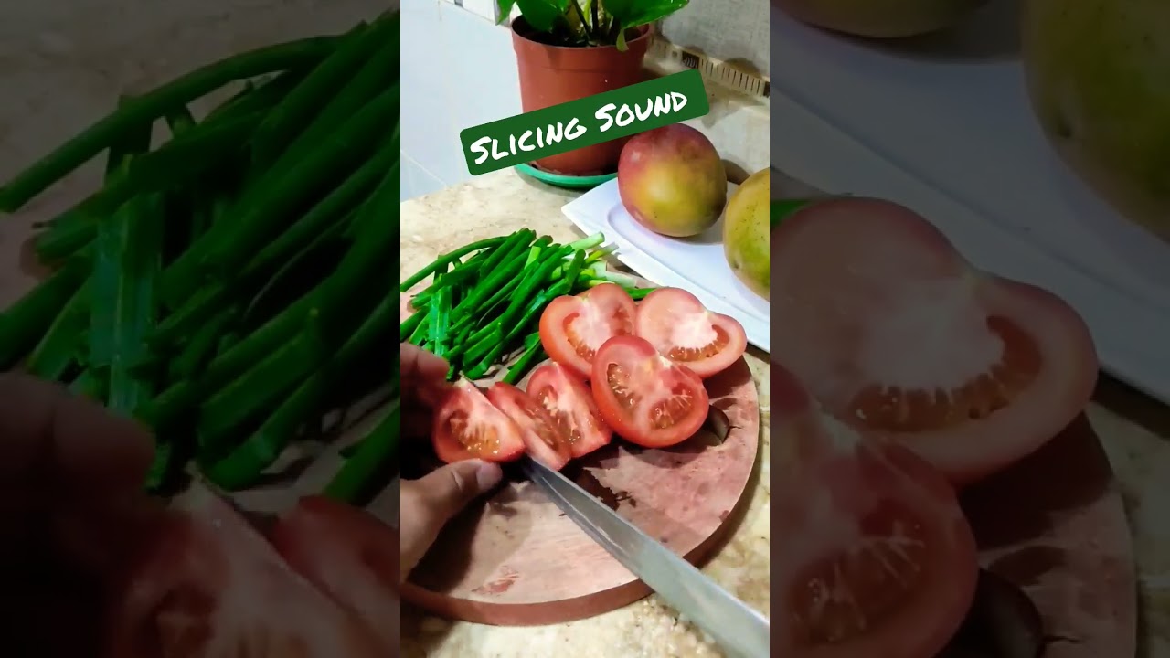 Satisfying Slicing Sound 🍅🥰 