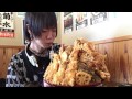 大食い→福六十で巨大海老天丼 を食べた。