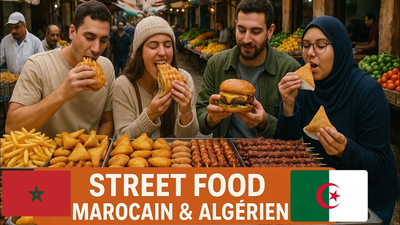 أشهى أكلات الشارع في الجزائر والمغرب! من الأفضل🇲🇦🇩🇿