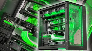 $9000 Green Watercooled Build i9-12900ㅣRTX 3090ㅣZ690 FORMULAㅣCORSAIR DDR5