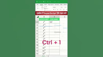 एक्सेल में SuperScript Format कैसे Type करे | Interview Question In excel #shorts #excel