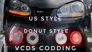 How To Active Us Style And Donut Style On Golf 5 Gti With Vcds
