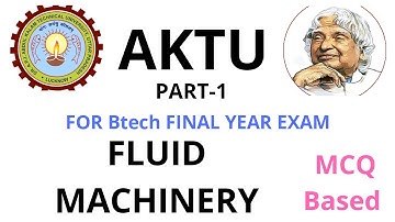 FLUID MACHINERY MCQ PART-1/ BTECH MODEL PRACTICE PAPER/AKTU EXAM MCQ