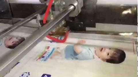 CW-800BFS  Automatic diaper bag making machine with wicket device