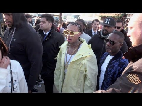 Tyga, Diplo, Migos, Kris Wu, Bella Hadid sit front row at Louis Vuitton  men's show 