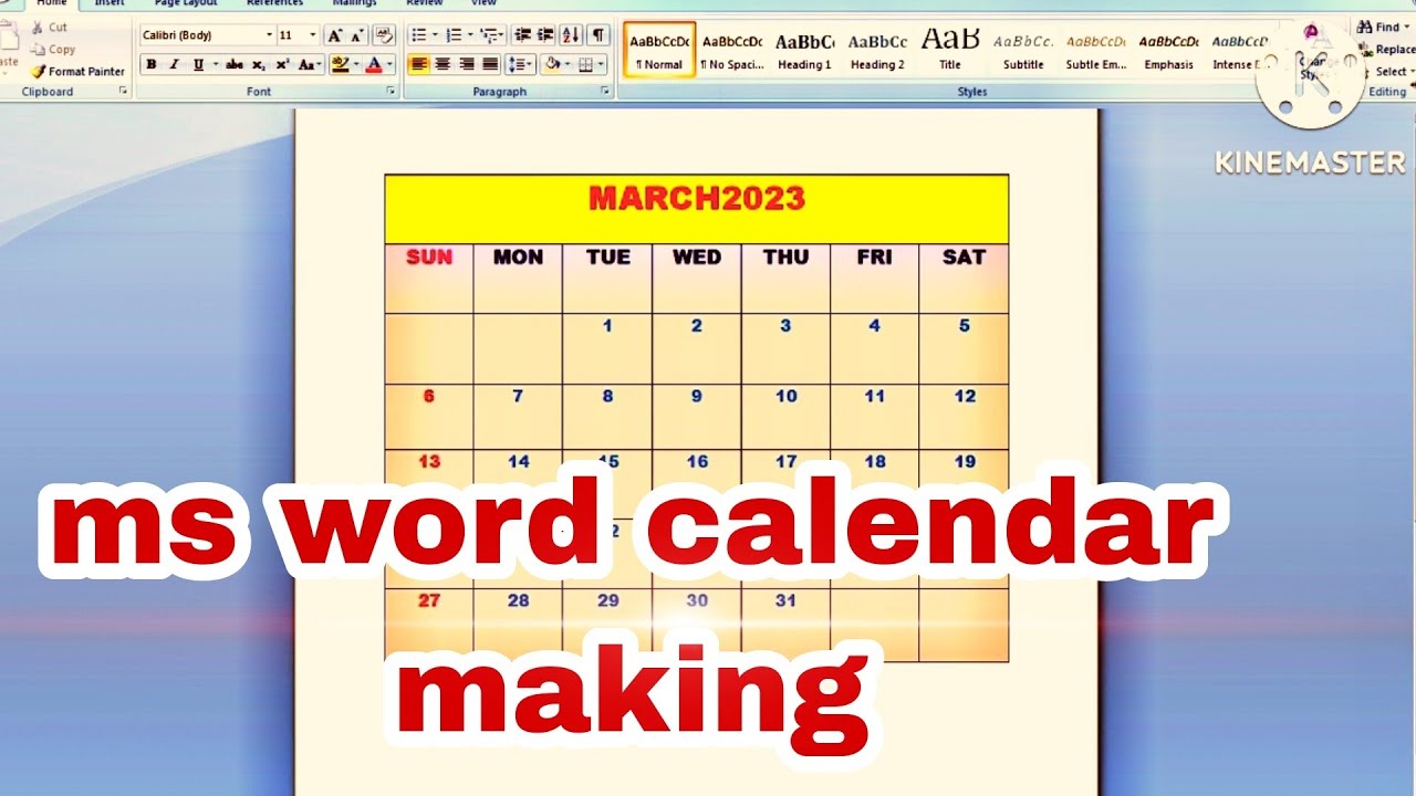 techjr3645 How To Make A Calendar In Word ms Word Calendar Making techjr3645-how-to-make-a-calendar-in-word-ms-word-calendar-making