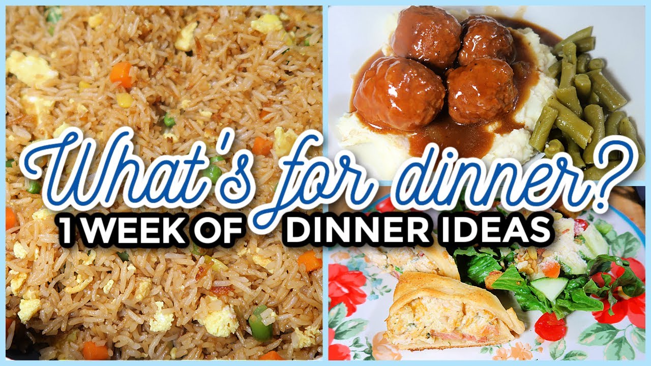 Download WHAT'S FOR DINNER? | 1-Week Of Real-Life Family Meal Ideas