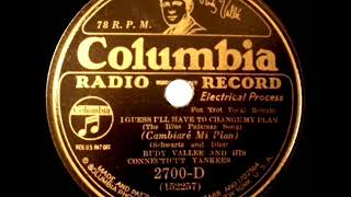 1932 HITS ARCHIVE: I Guess I’ll Have To Change My Plan - Rudy Vallee