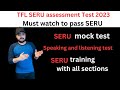 TFL SERU training 2023/SERU mock test 2023/SERU SA PCO training