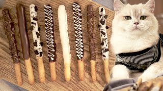 Delicious Chocolate Biscuit Sticks | So Yummy Homemade Pocky Sticks | ASMR Cooking with Tira’s Home