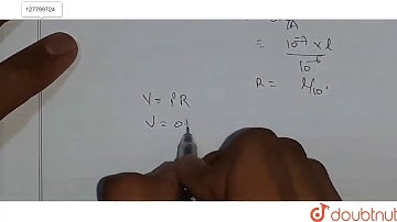 A potentiometer has uniform potential gradient. The specific resistance of the material of the