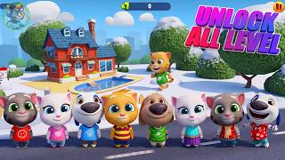Talking Tom Gold Run Christmas All Characters & Levels Race Challenge 🎅 screenshot 4
