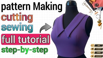 3 Steps Collar Design: Pattern Making, Cut & Sew + Pro Mannequin Result 2025