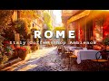 Morning rome cafe shop  jazz  bossa nova piano music for study work or chill mode