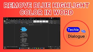 Famous How to Remove Blue Highlight Color in Word | Full Guide [2025] Profile