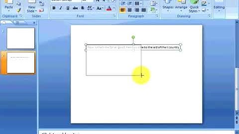 PowerPoint 2007 Tutorial 1 3  Text Boxes