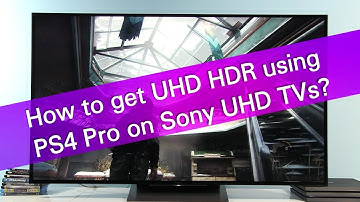 How to enable PS4 Pro 2160p RGB HDR support on Sony UHD TVs?