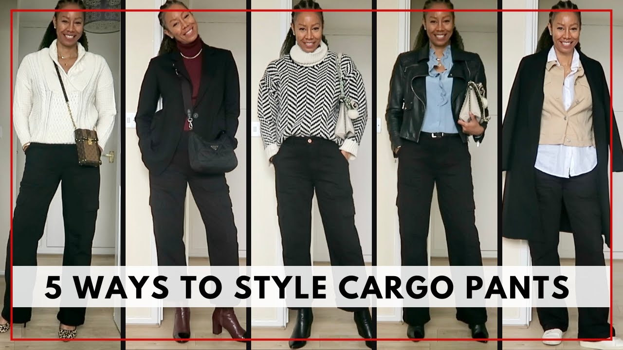 How To Style Black Baggy Cargo Pants For Women