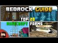 TOP 20 Farms In Minecraft | Bedrock Guide S1 EP83 | Tutorial Survival Lets Play Minecraft