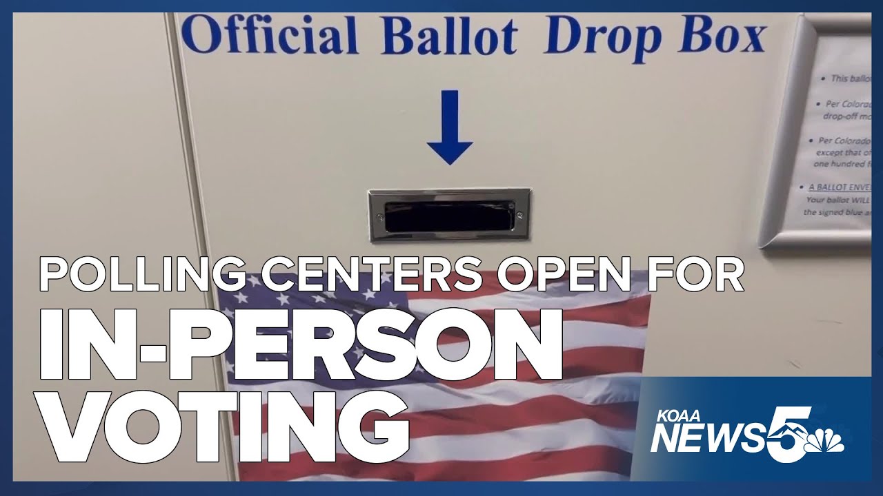 Polling centers in El Paso County open for in person voting - YouTube