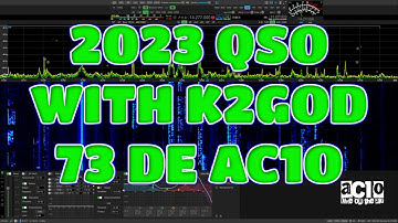 First Video Of 2023 QSO With K2GOD #hamradio #amateurradio #sunsdr2 #sdr #ac1o #qso