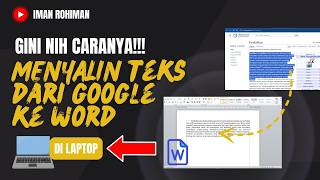 Cara menyalin teks dari google ke word di laptop