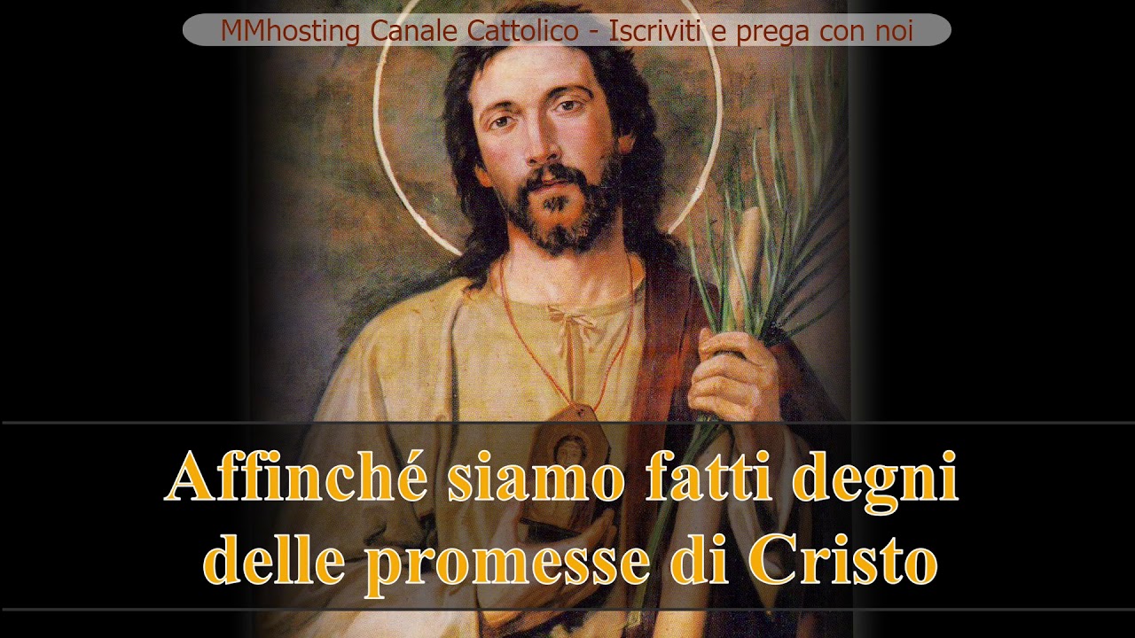 Novena Di San Giuda Taddeo Novena a San Giuda Taddeo -1 giorno - per ottenere aiuto nei casi