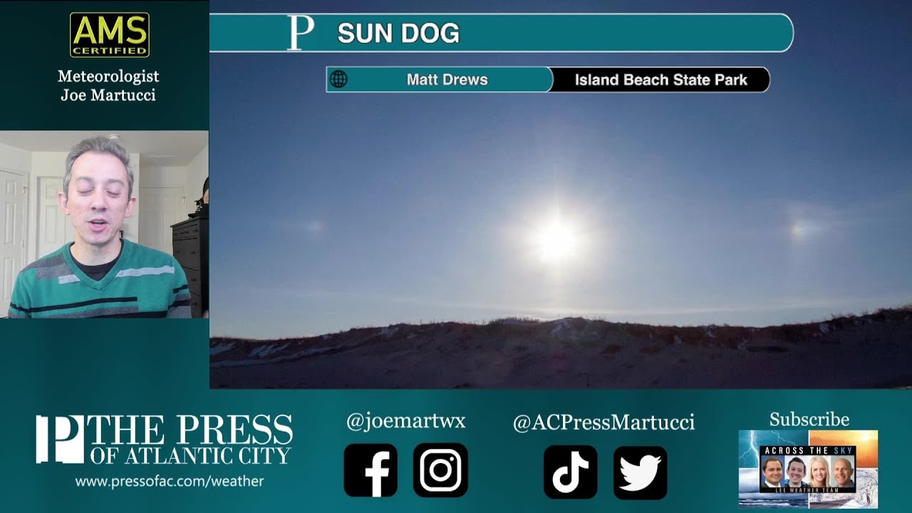 How "sun dogs" they appear in the sky, even at night