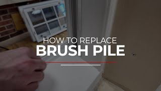 How To Replace Brush Pile In Sash Windows | Roseview Windows