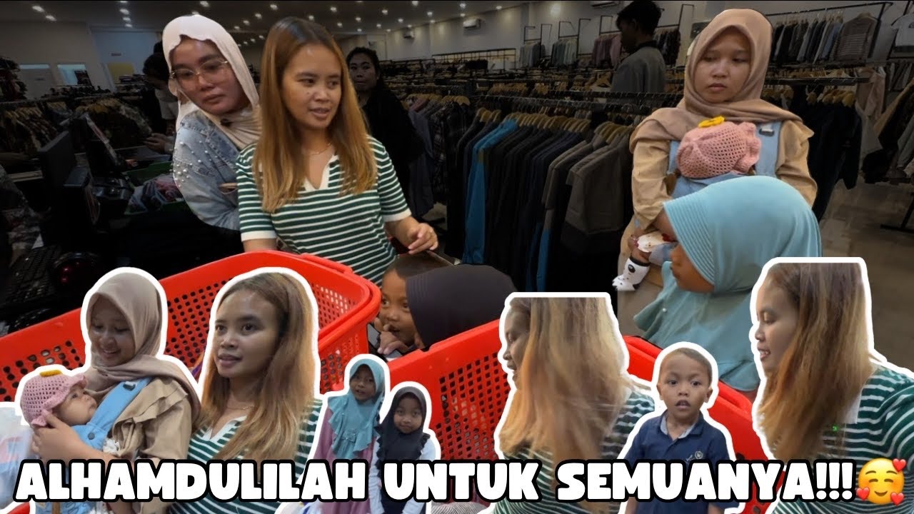 ALHAMDULILAH SEMUA SUDAH DAPAT BAJU UNTUK HARI RAYA DAN BEGINI REAKSI ANAK - ANAK ‼️