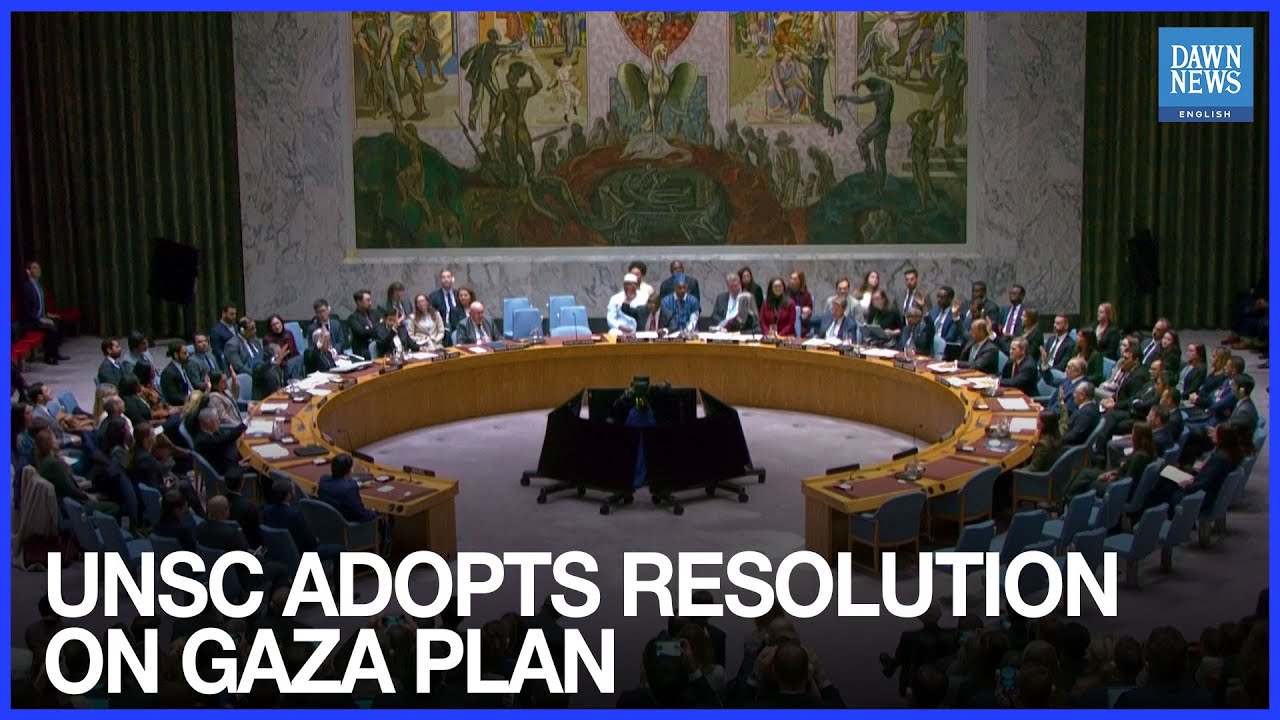 UN Security Council Adopts US Resolution on Trump’s Gaza Plan | Dawn ...