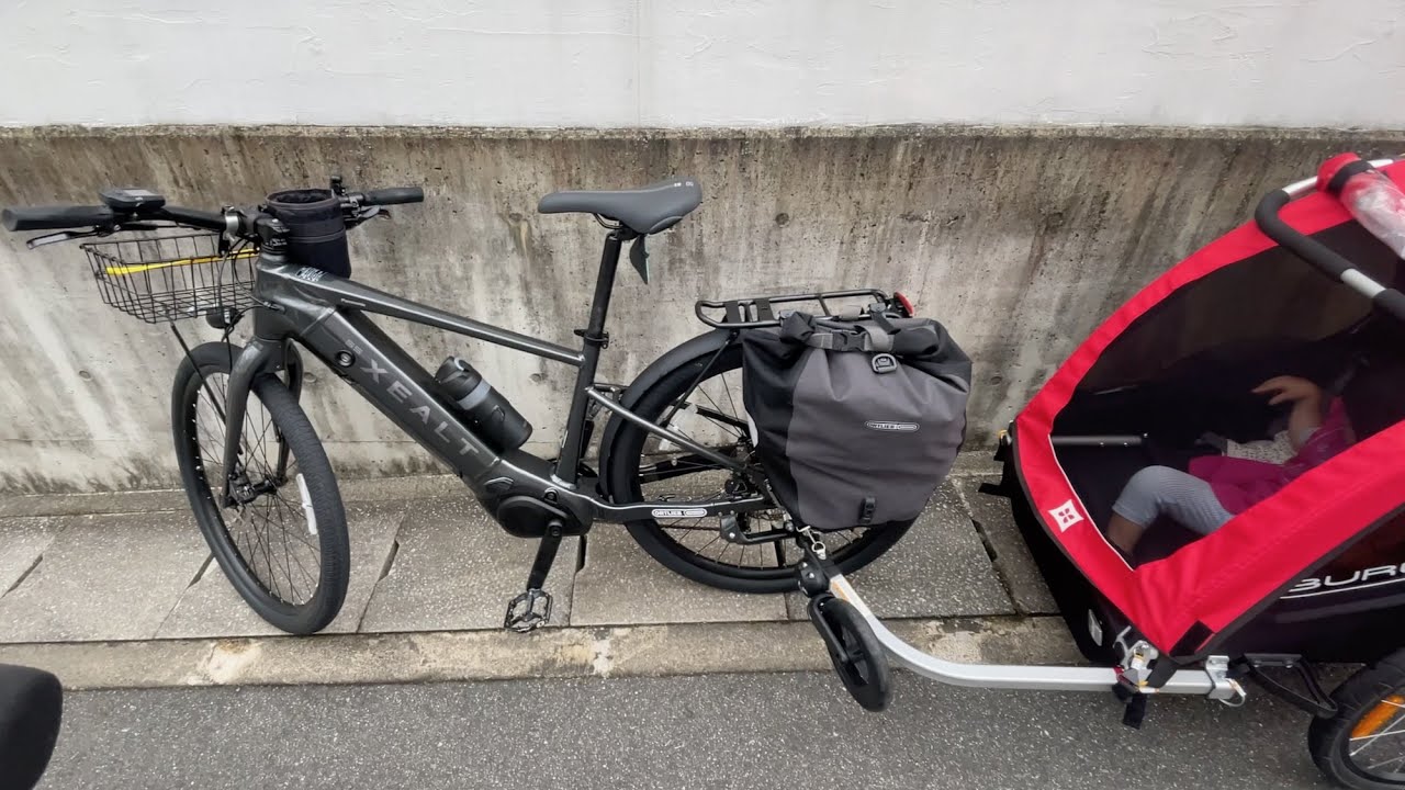 【送料込みに変更】　サイクルトレーラー　チャイルドトレーラー　キャンプ　自転車 Amazon | 子供用自転車トレーラー、2人乗り折りたたみ式フレーム