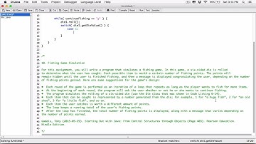 6.18. (Part 2) Fishing Game Simulation - Java