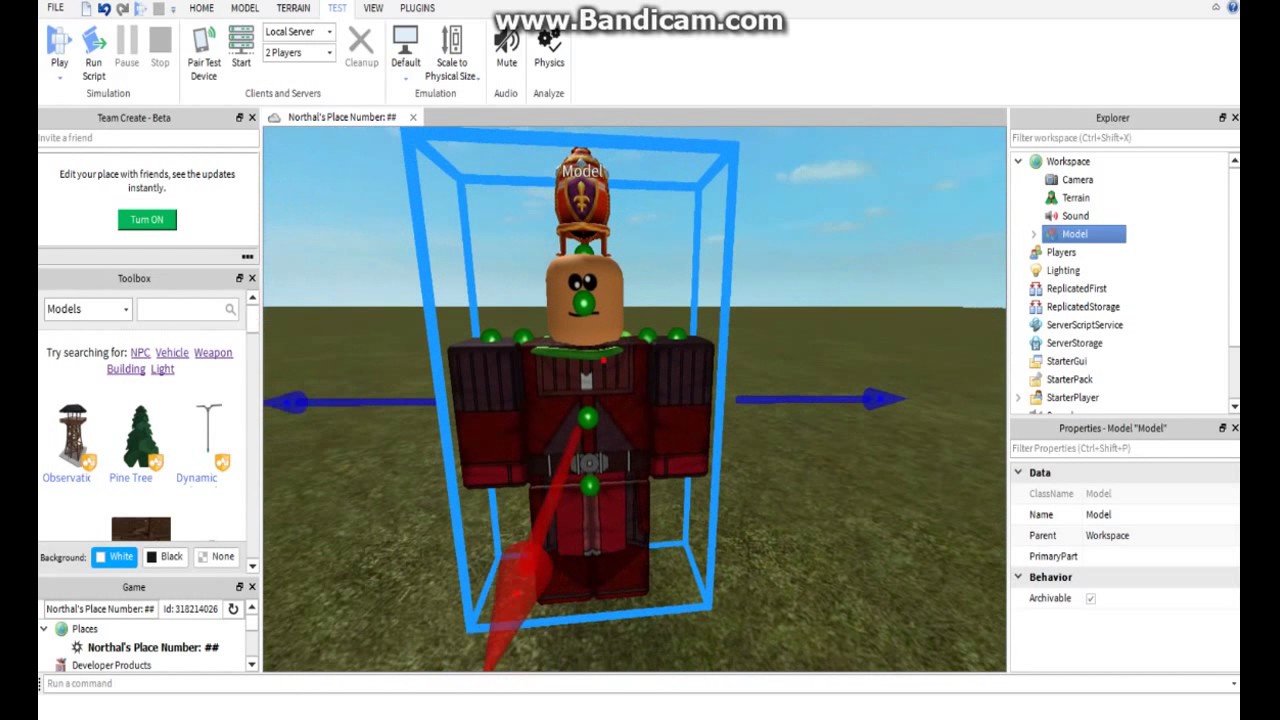 How To Make Models In Roblox