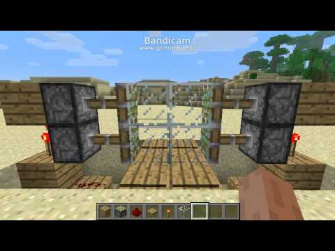 Minecraft 自動ドアの作り方 Youtube