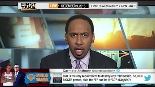 ESPN First Take - Carmelo Anthony Fired Back At Phil Jackson!