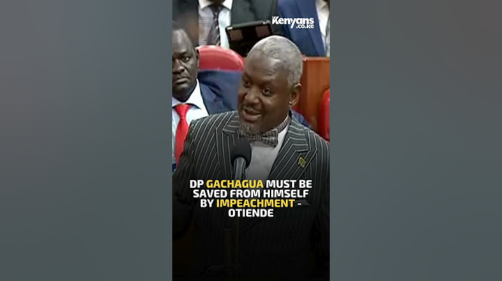 DP Gachagua must be saved from himself by impeachment - Otiende Amollo