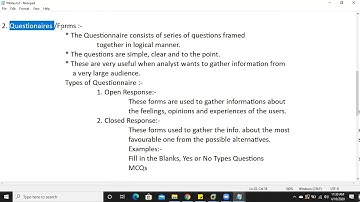 Fact Gathering Techniques SDC B.C.A 3rd year Course based on RU Syllabus.