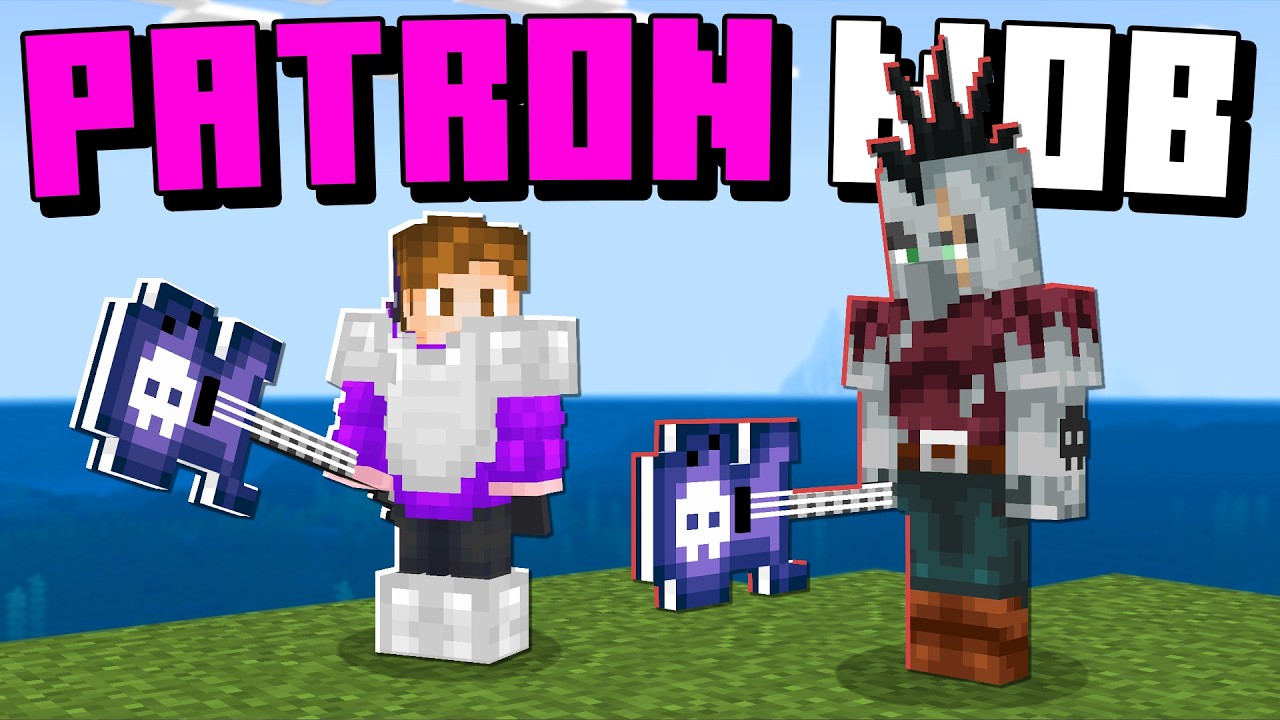 Minecraft ama MOB PATRONLARI EKLEDİM! | Aphernix Minecraft Bedrock