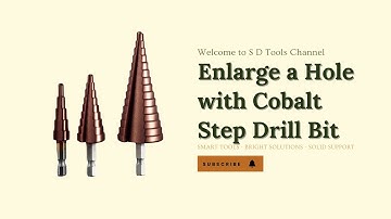 How to Enlarge a Hole with a Cobalt Step Drill Bit