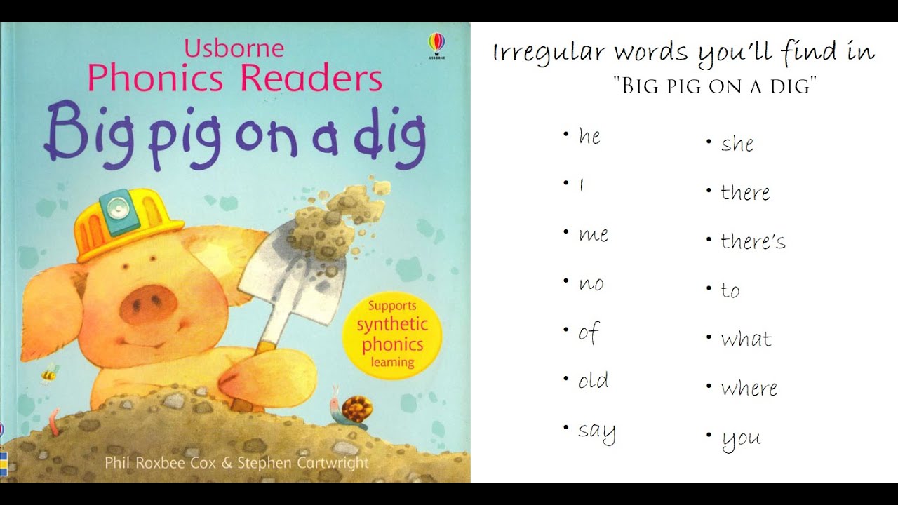 [Usborne Phonics Readers] ① Big pig on a dig