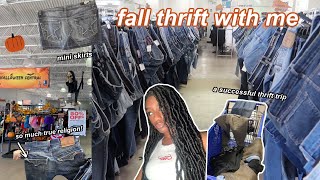 THRIFT WITH ME ♡ thrifting fall fashion trends 2022 (it was a success!)