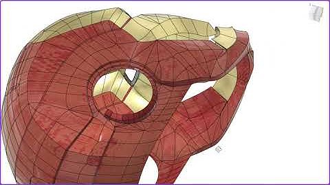 Helmet IRON MAN 3D modeling tutorial part 5 ear#2 #autodesk Fusion360