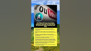 YouTube will stop monetizing channels that rely too heavily on AI-powered videos starting July 15th.