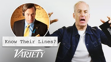 Does Bob Odenkirk Know His Lines?