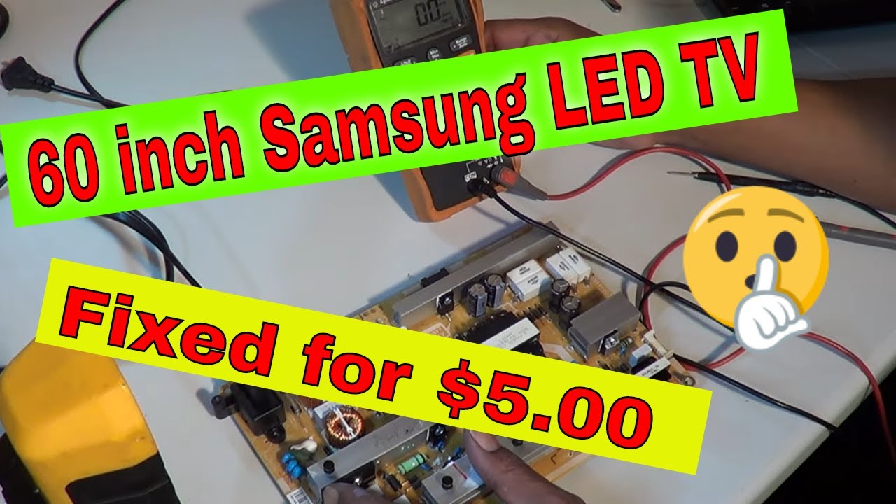 Samsung Un60J620Dafxza Deat Set, Power Supply Board Repair